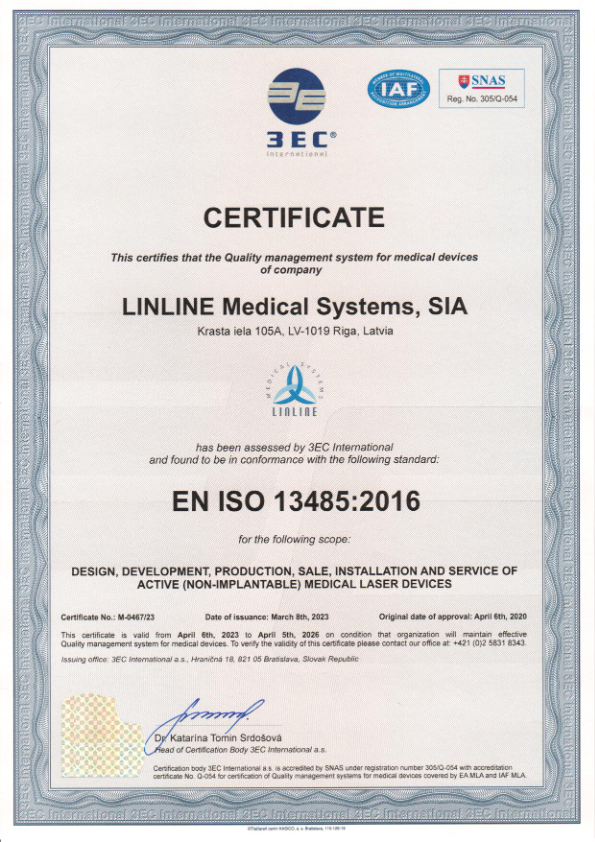 EN ISO Certificate